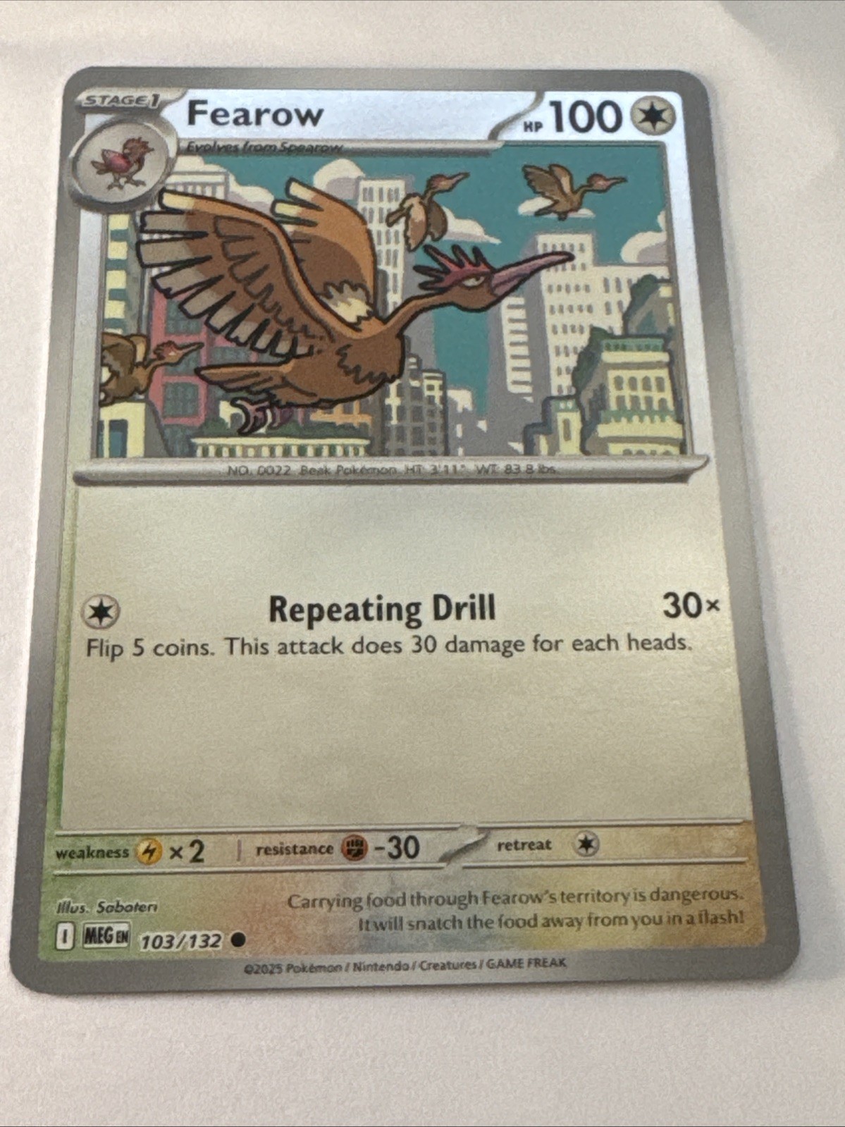 Fearow 103/132 Me01: Mega Evolution Reverse Holo
