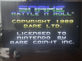Snake Rattle N Roll Nintendo NES Cleaned/Tested