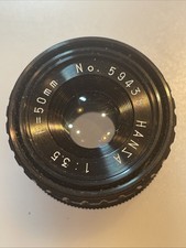Hansa 50mm f/3.5 Enlarger Lens No. 59438 Clean Clear Japan
