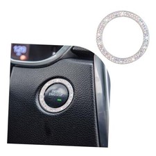 Bling Crystal Double Rhinestone Car Engine Start Stop Decoration Ring, 1 PC Ab