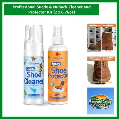 Professional Suede & Nubuck Cleaner and Protector Kit 2 x 6.76oz