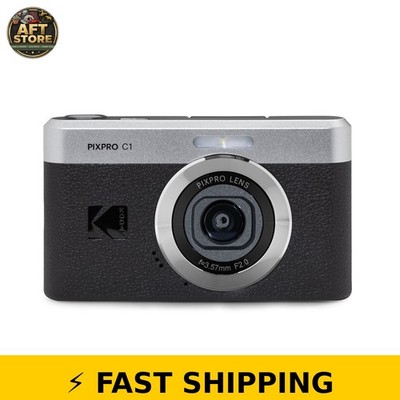 Kodak PIXPRO C1 Digital Camera - 13MP, 180° Flip Screen, Black