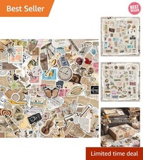 300 Pcs Vintage Stickers, Junk Journal Supplies, Cute Stickers for Journaling Su