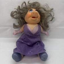 Vintage 1980 Fisher Price 14  Plush Miss Piggy Doll