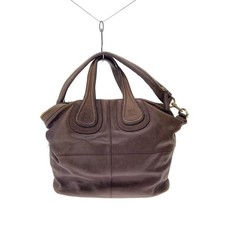 Borsa a tracolla Givenchy Nightingale in pelle di agnello marrone vintage aut...