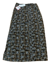 Vintage Women Maxi Skirt Size 12 Medium Animal Long Joan Leslie Waist 28