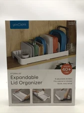 YouCopia StoraLid Food Container Lid Organizer, 40-Lid Capacity New *