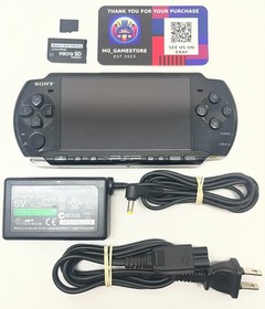 PSP 3000 Piano Black / New Battery / Genuine Sony Charger / Region Free / 64 GB