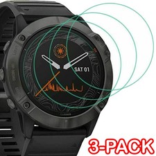 For Garmin Fenix 8 7 7S Pro 7X 6 6X 6S 5 3PCS Screen Protector 9H Tempered Glass