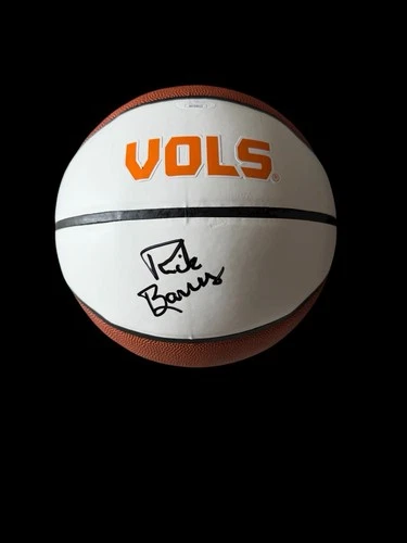 RICK BARNES SIGNED TENNESSEE VOLUNTEERS LOGO BASKETBALL HEAD COACH SEC JSA
