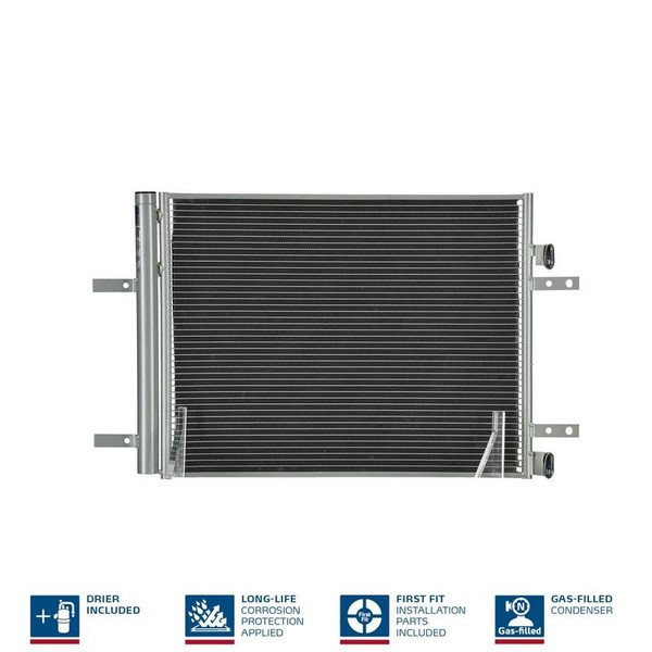 Nissens 941091 Kondensator, Klimaanlage FüR CitroËN Opel Peugeot Vauxhall-image