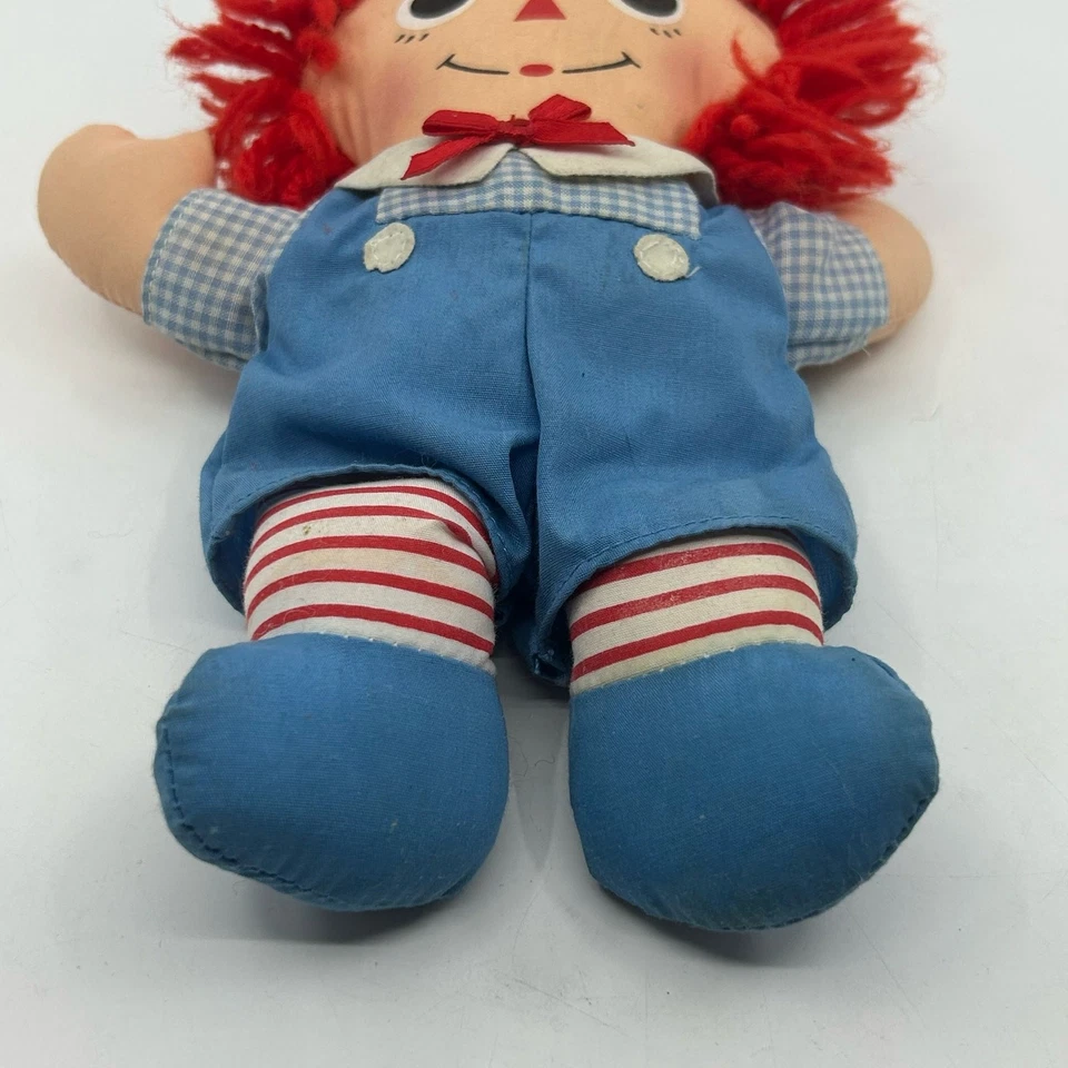 Muñeca Raggedy Anne & Andy 9" Muñeca Pequeña Hilo Pelo Trapo Muñeca Juguete Suave De Colección Playskool Foto 3 de 3