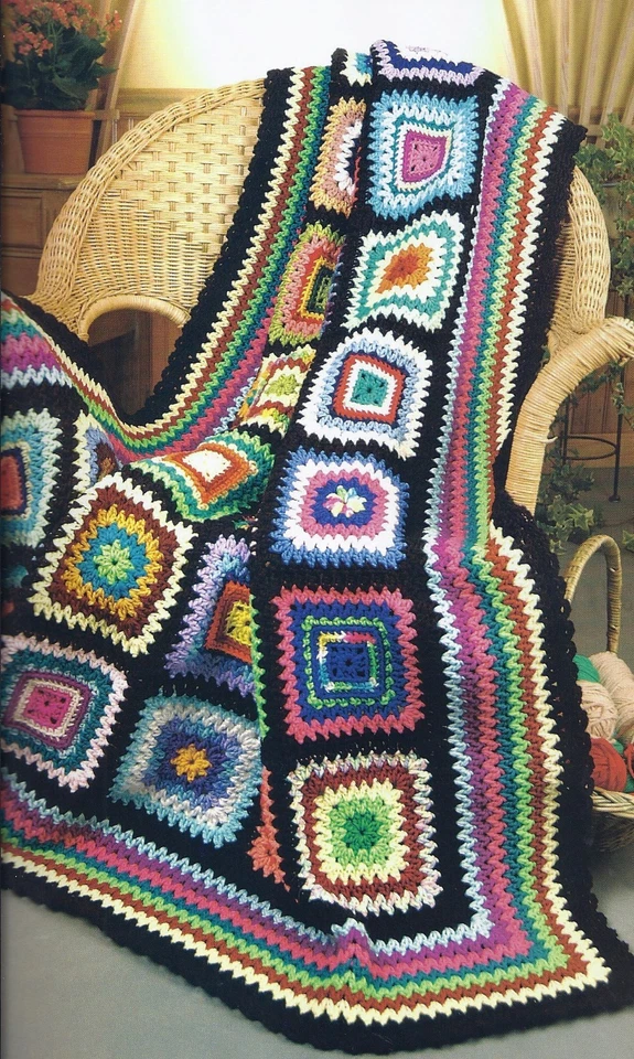 **70 DESIGNS - BIG BOOK OF SCRAP CROCHET AFGHANS-PATTERNS**HARD COVER BOOK - Image 2 of 4