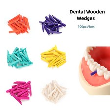100pcs/box JMU Dental Disposable Wooden Interdental Composite Diastema Wedges