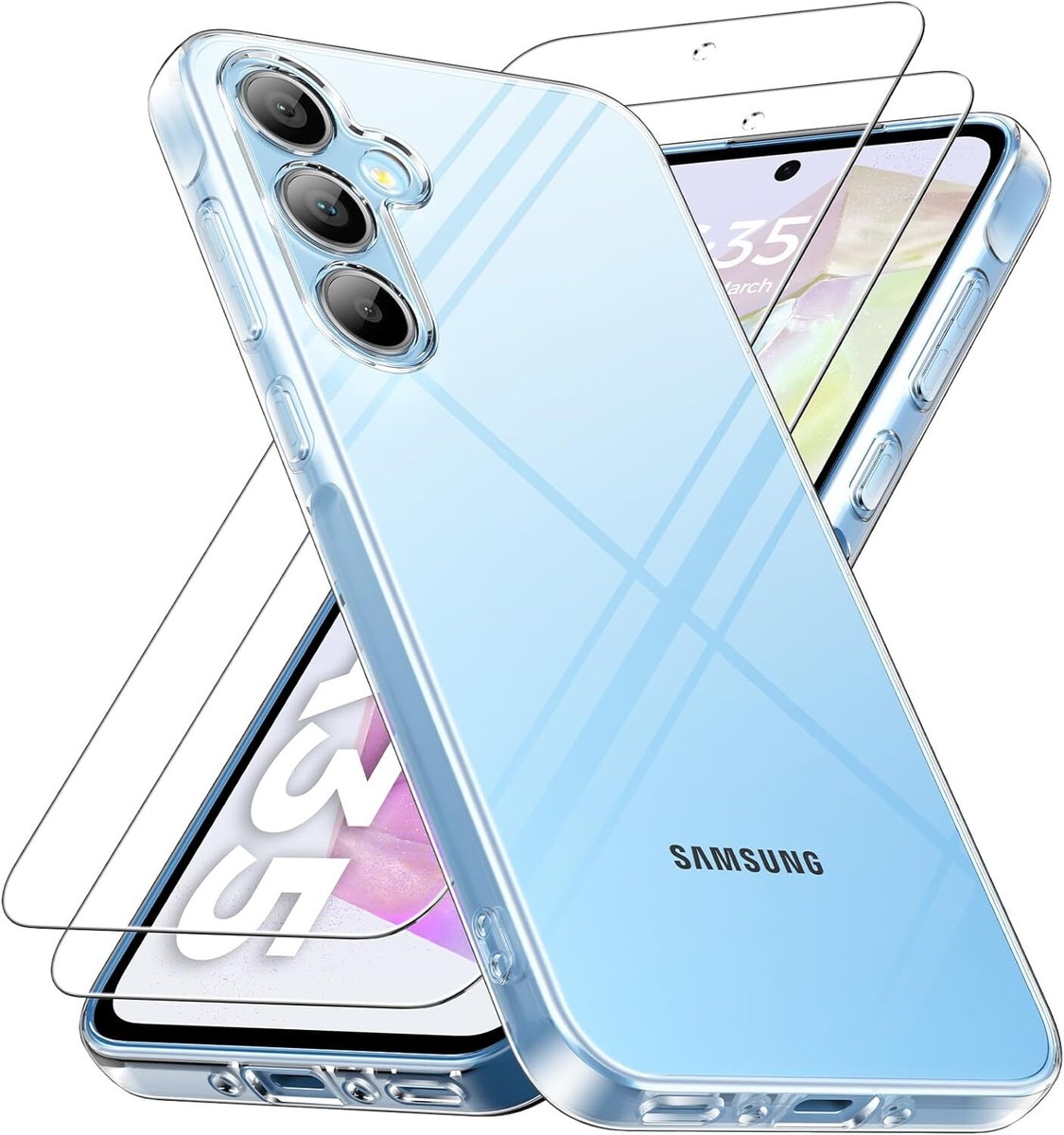 Asuwish Cover per Sony Xperia 5 III con Pellicola Vetro Temperato