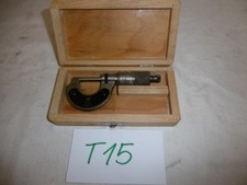 1x Außenmikrometer Zeus Bügelmessschraube 0-25mm  ex Bundeswehr (T15)
