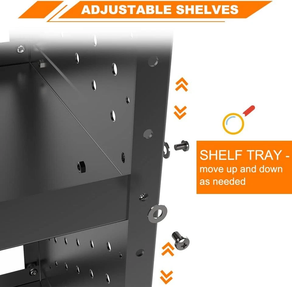 Estantería de furgoneta 52"x43"x13" para Transit Connect, NV200, City Express, PromasterCity Foto 4 de 4