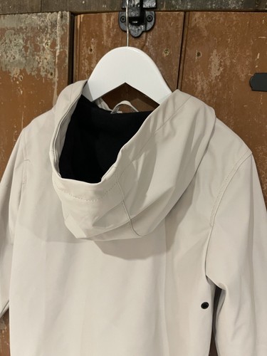 Primark Hooded Jacket Coat Cream Kids Girls Size UK 7-8 Years Full Zip Pockets - Picture 15 of 15