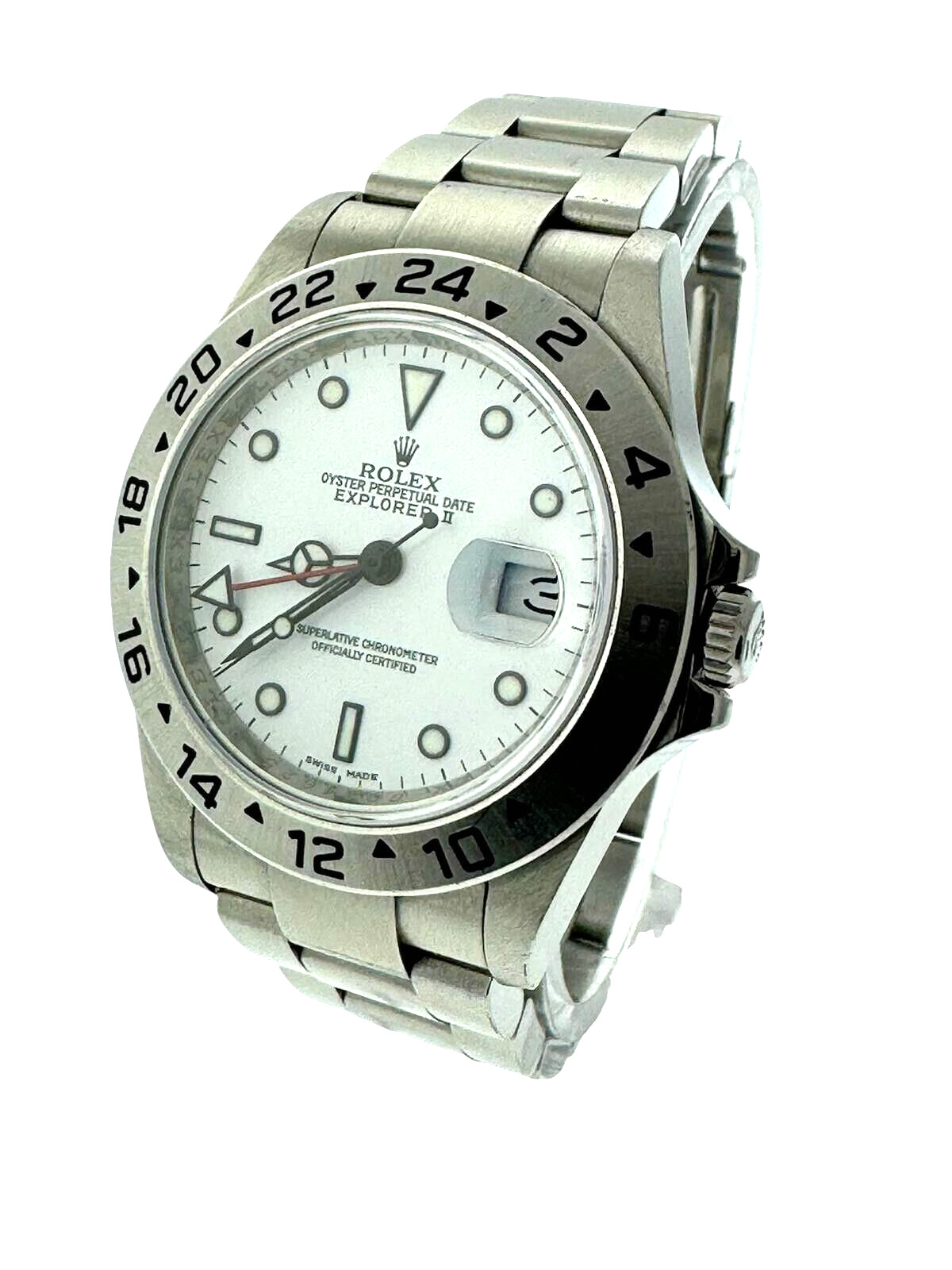 Rolex Explorer II White Polar Dial Stainless Steel 40mm Reference