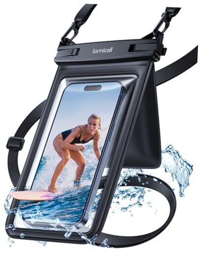 Lamcall Double Bag Waterproof Phone Pouch - IPX8 Waterproof Phone Case with