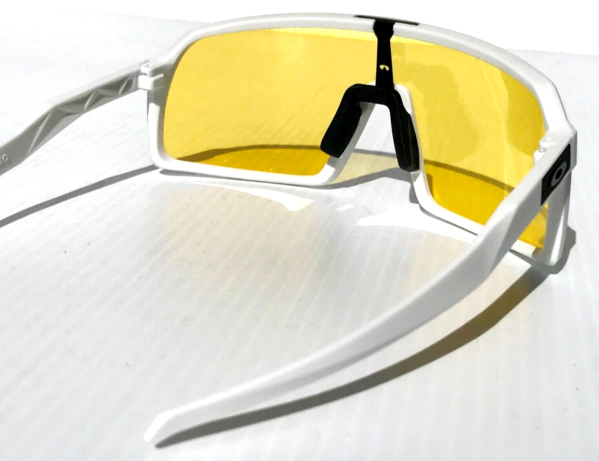 NEW Oakley SUTRO Matte White Galaxy Yellow Amber Lens Sunglass