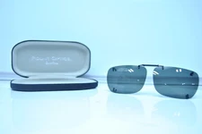 Polar Optic 56 Rec G Full Frame Gray Polarized lens Clip on Sunglasses W/ CASE