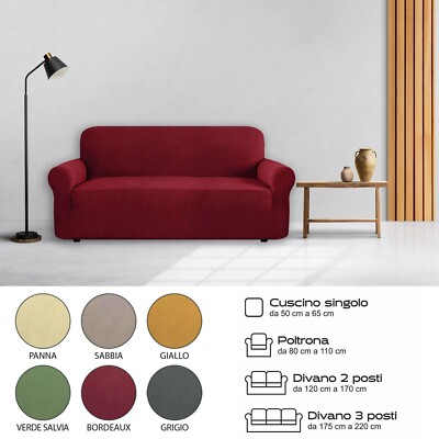 Copridivano elasticizzato 1, e posti, poltrona relax, cuscino