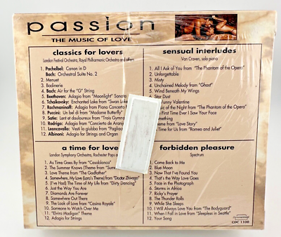 Passion: The Music of Love by Various Artists (CD, Nov-1994, 4