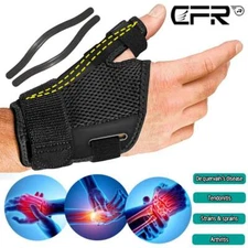 Thumb Wrist Support Brace Carpal Tunnel Sprain Splint Arthritis Left Right Sport