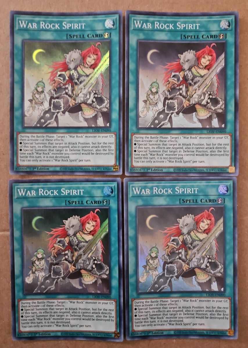 War Rock Spirit - LIOV-EN090 - Super Rare - 1st Edition Near Mint