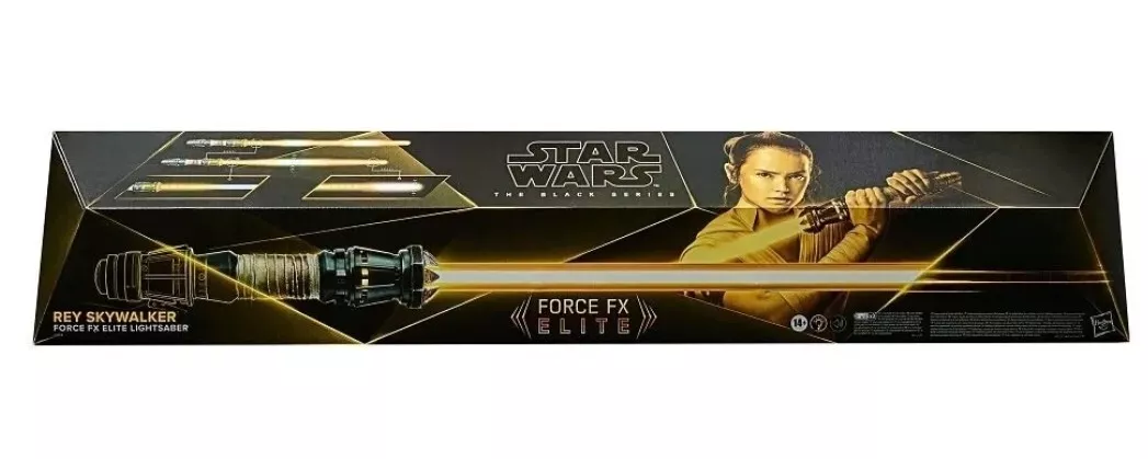 STAR WARS - SABRE LASER REY SKYWALKER FX ELITE AVEC LAME AMOVIBLE (HASBRO -  THE BLACK SERIES)