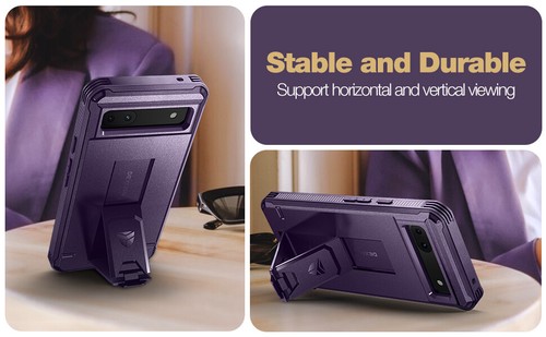 DEXNOR Hülle für Google Pixel 8 7 6 Pro 7A 6A Schutzhülle Handyhülle mit Ständer - Bild 119 von 127