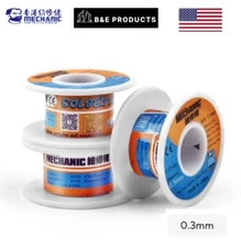 Mechanic HX-T100 0.3mm Mild Rosin Core 183°c Melting High Purity G.W. 55g 
