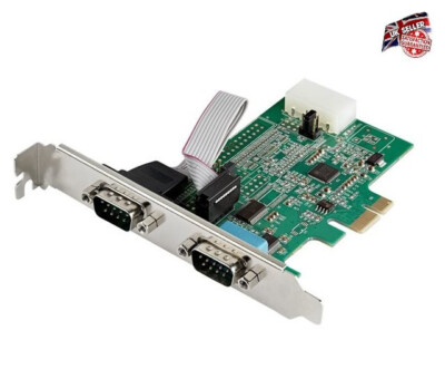 StarTech.com 2-Port PCI Express Serielle Schnittstellenkarte Dual Port PCIe auf RS232