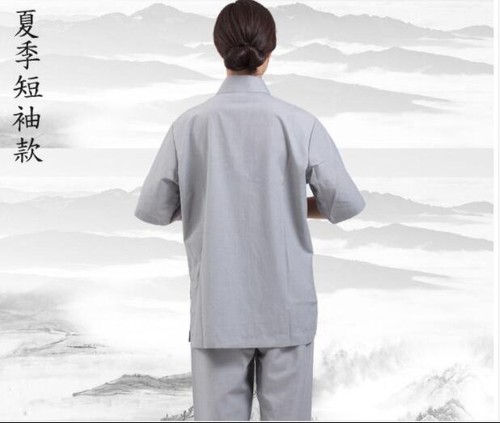 New Zen suits Women's Buddhist Monks Uniform Meditation clothes Kung Fu Training - Picture 6 of 11