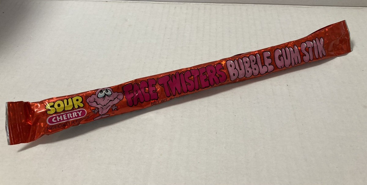 Vintage 1999 Fun Factory SOUR CHERRY FACE TWISTERS Bubble