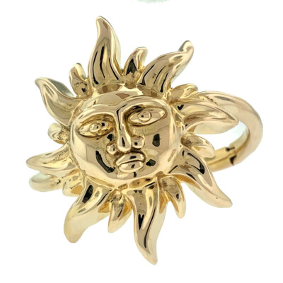 Armreif 14 Karat Gelbgold Sonne 