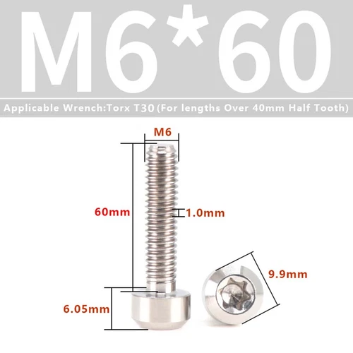 M4M5M6M8M10 Titanium Bolts Taper Cone Socket Head Motorcycle Modification Screws - Picture 190 of 205