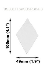 Accordion Diamond Leather Bellow Corners Gusset Set of 20 105x49mm