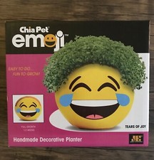 Chia Pet Planter - Emoji -Tears of Joy