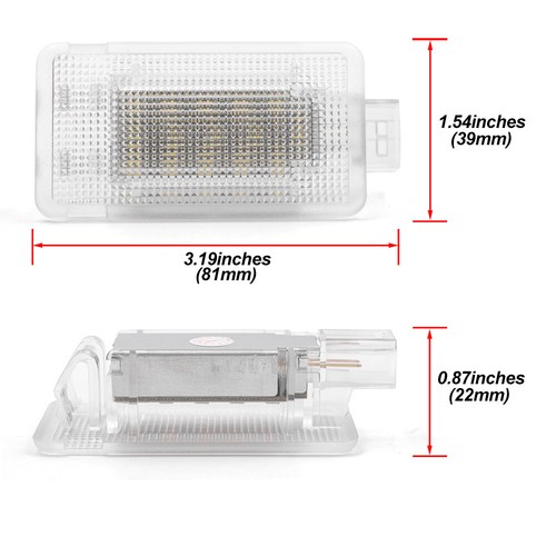 Led White Luggage Trunk Footwell Light For 01-18 Volvo C30 S60 S60L V70 C70 XC90 - Picture 3 of 12