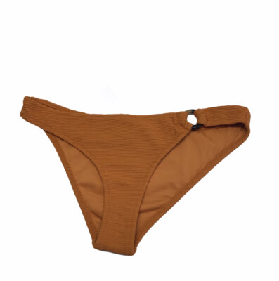 Topshop Bikini Bottom, Size 6 Women's Ladies Dark Orange, Bone Loop, NWT