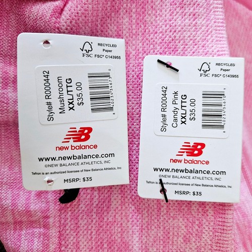 Pair of XXL New Balance Pink and Beige Sports Bras Athletic Wear Womens Exercise - Picture 14 of 20