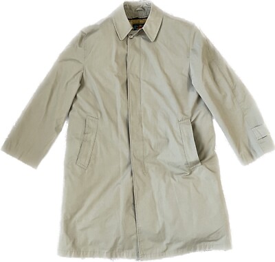 Vintage 60s Eddie Bauer Down Ultimate Blizzard Proof Lined Khaki 38R Coat VTG