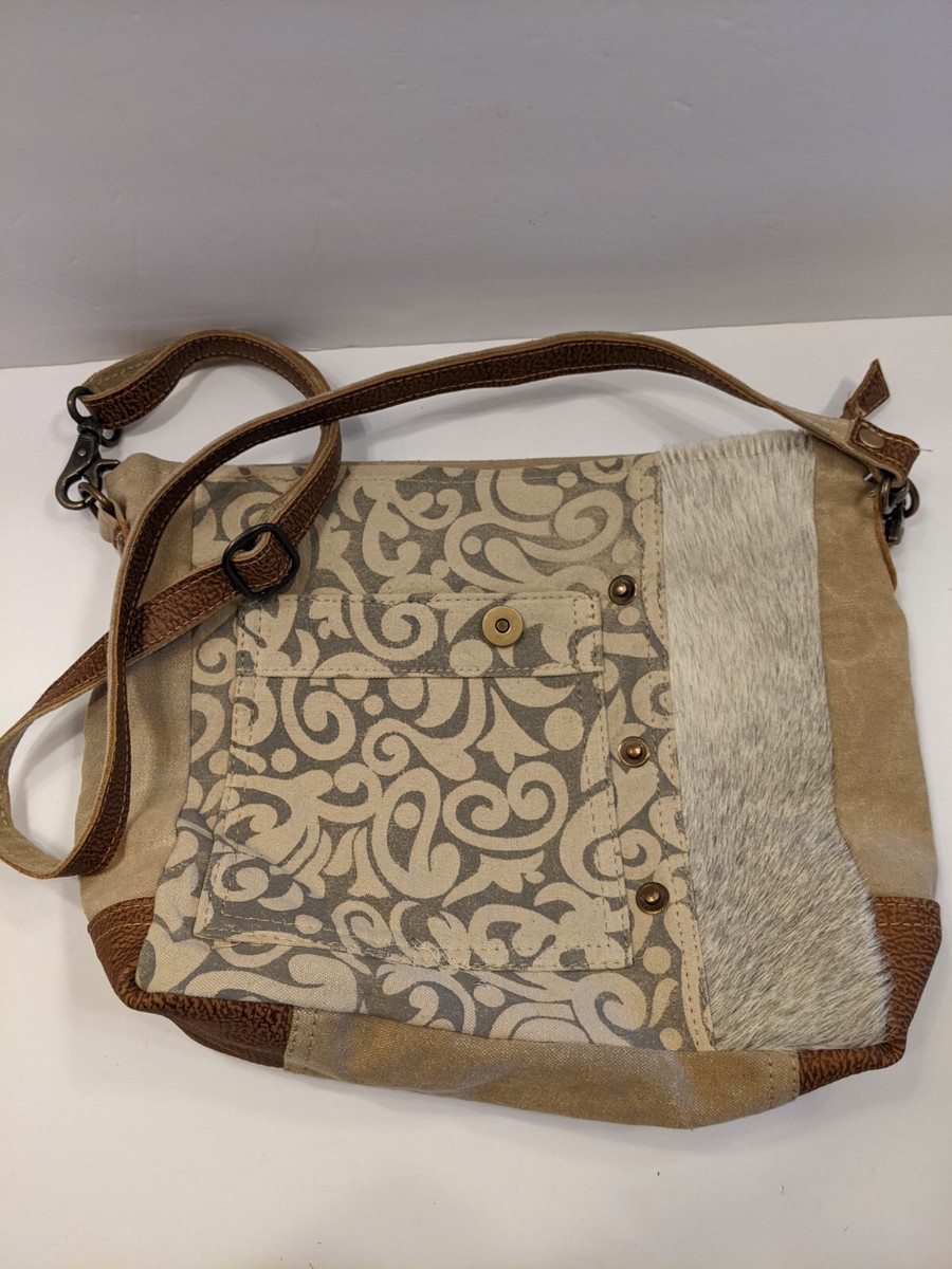 【I AM MARI】Kellyn Cowhide Mini Cross Bag Myra Bag Composition Cow Hide Crossbody Shoulder Bag | eBay