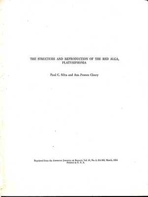 Silva, Paul C & Cleary, Ann Powers THE STRUCTURE AND REPRODUCTION OF THE RED ALG