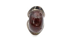 Vintage Sterling Silver 925 Amber Ring Size 9