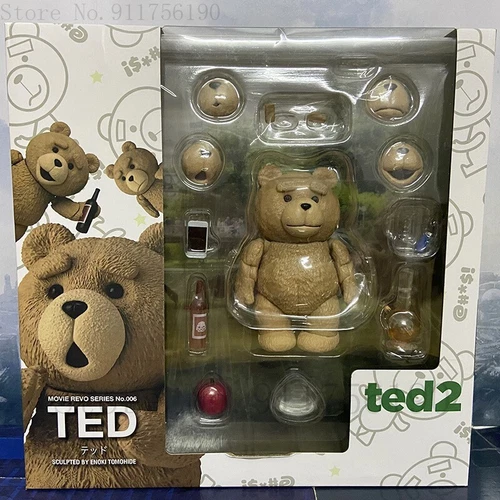 10 cm TED 2 Film Teddybär 4 Zoll in Schachtel bewegliche Actionfigur Spielzeug Sammlermodell - Bild 2 von 9
