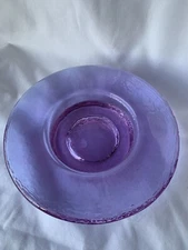 Fire And Light Recycled Glass Wine Caddy/ Candle Holder Lavender Neodymium