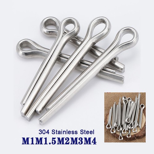 Sourcing Map 60-teilig Splinte 1x12mm Edelstahl - Sicherungsstifte Für Werkstatt & Auto